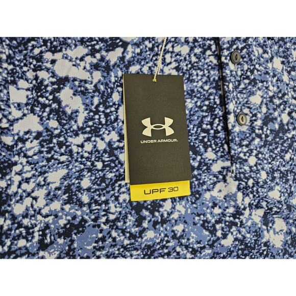 Under Armour Playoff Polo Shirt Men's Size Small Blue Performance Golf - Picture 6 of 6